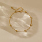 Heart Shape Anklet - Diatoms