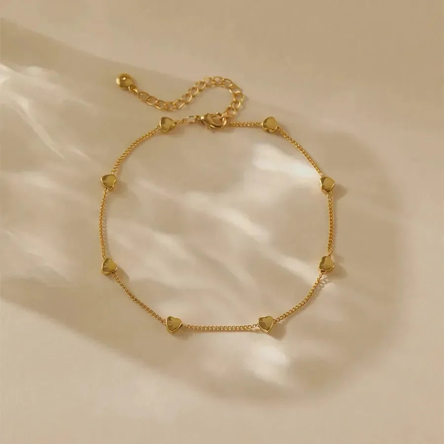 Heart Shape Anklet - Diatoms
