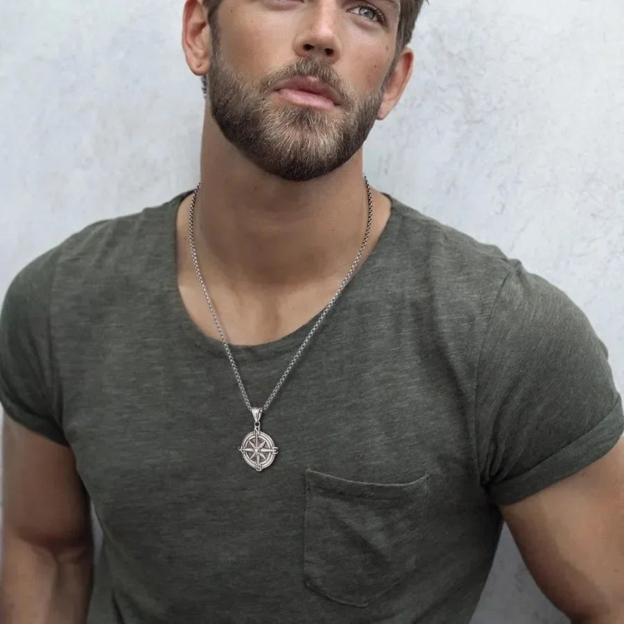 Compass Men Pendant - Diatoms