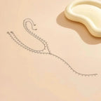 Classic Layered Tassel Water Droplets Long Necklace - Diatoms