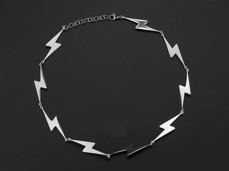 Diatoms Hip-Hop Retro Patchwork Solid Color Necklace - Diatoms