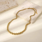 Classic Style Round Necklace - Diatoms