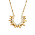 Luxy Sun Flower Rhinestone Necklace - Diatoms