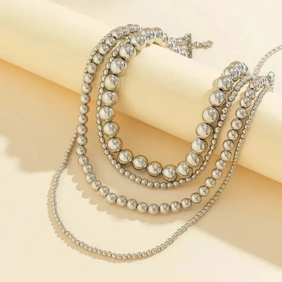 Retro Style Round Three Dimensional Thick Layered Necklaces - Diatoms