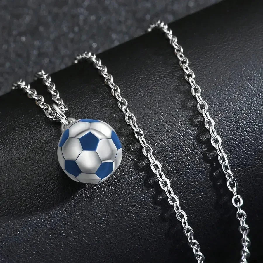 Diatoms Football Lover Pendant Necklace - Diatoms