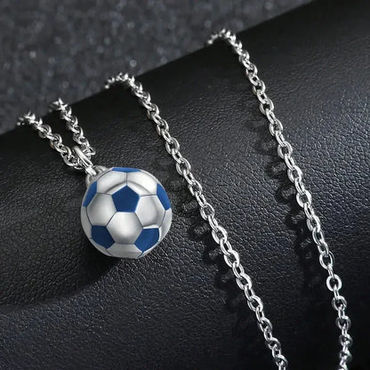 Diatoms Football Lover Pendant Necklace - Diatoms
