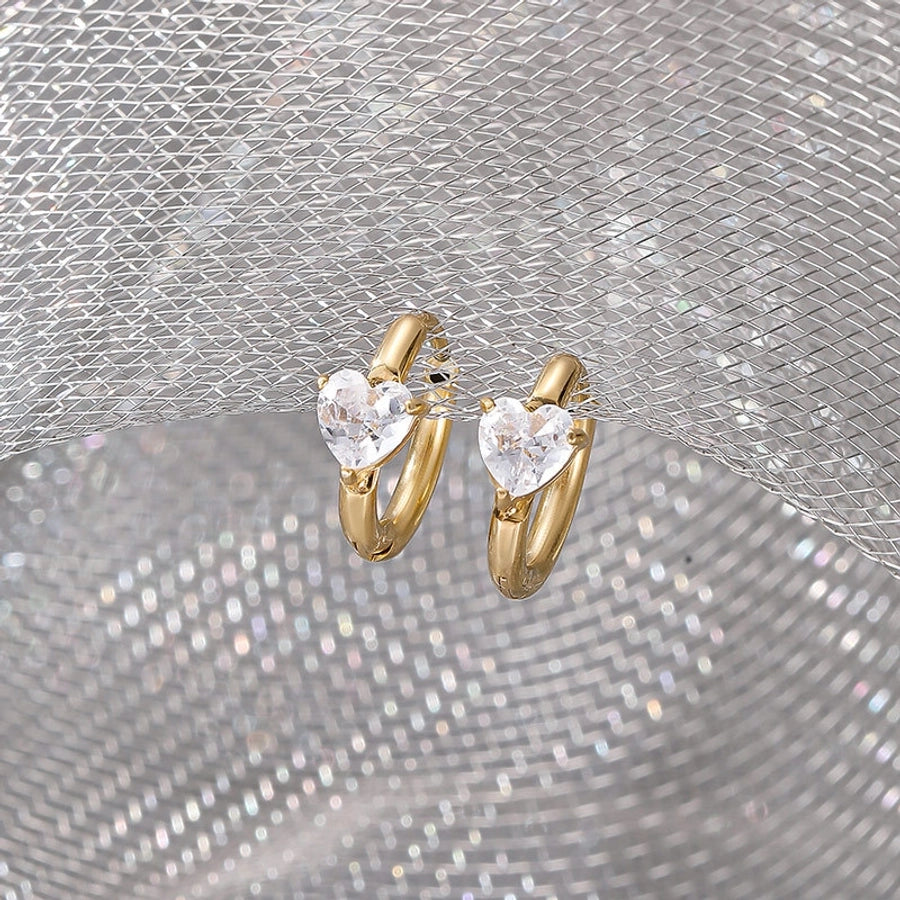 Heart Diamond Earrings