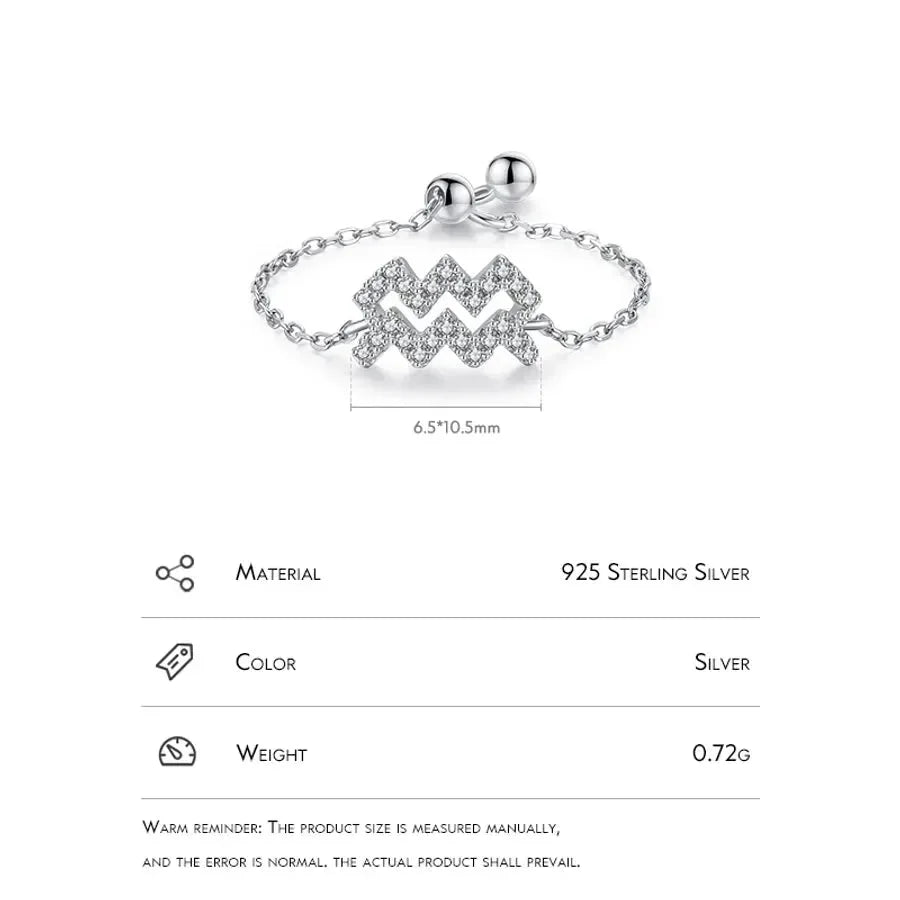 Luxurious Treasures Silver Inlay Adjustable Rings - Diatoms