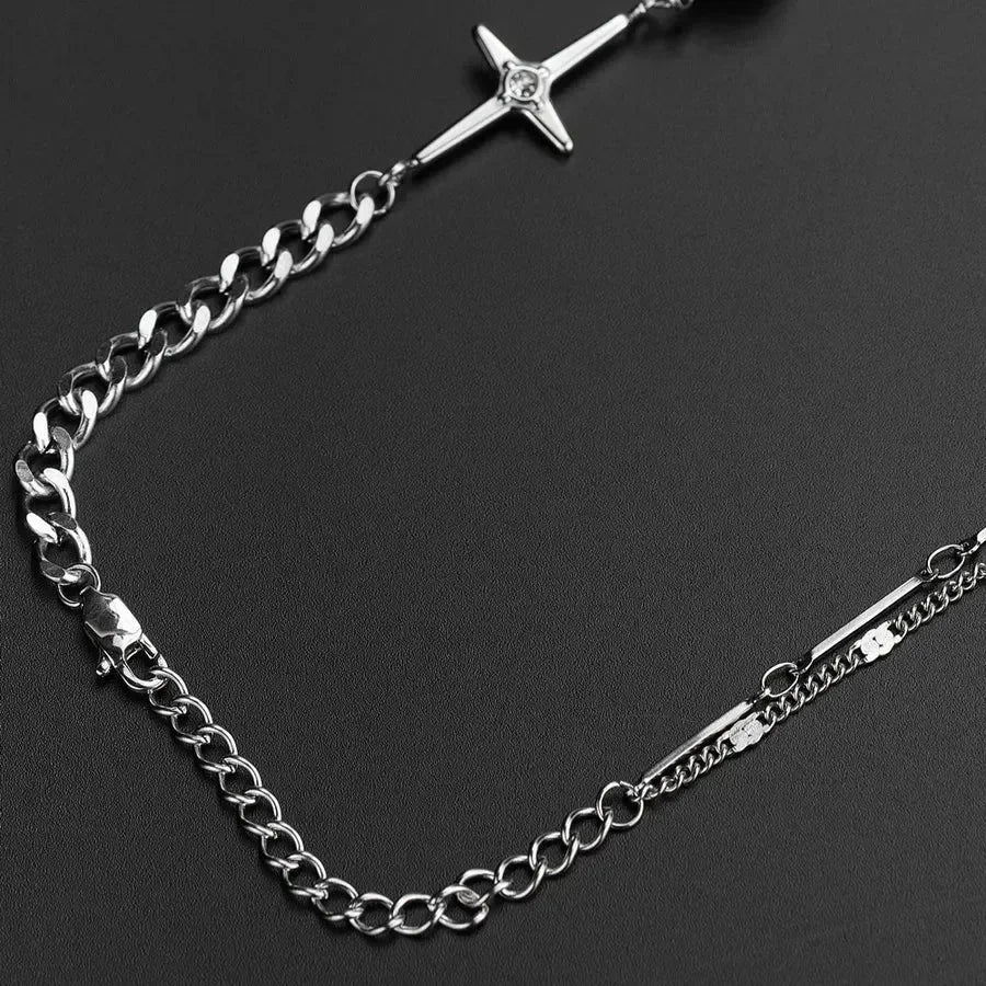 Diatoms Hip-Hop Solid Color Unisex Necklace - Diatoms