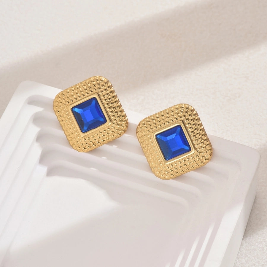 Luxy Rhombus Ear Studs