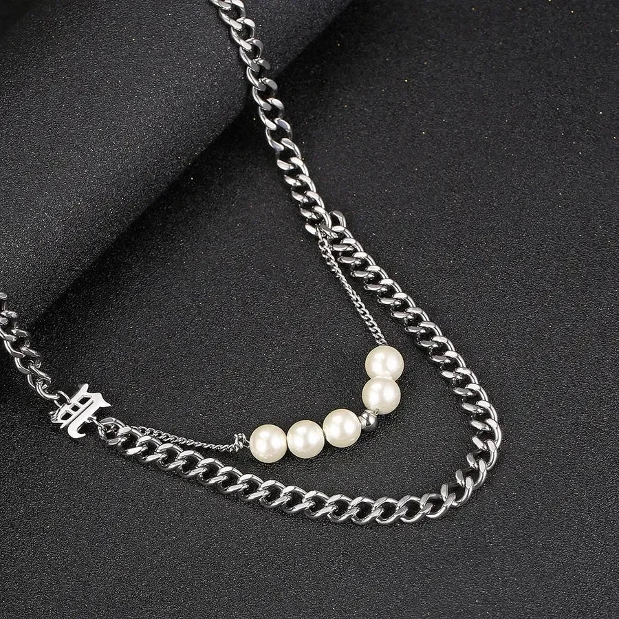 Diatoms Hip-Hop Unisex Layered Necklaces - Diatoms