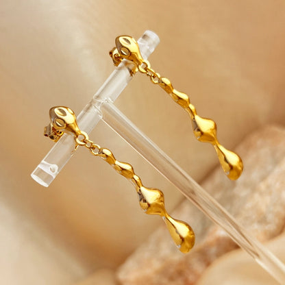 Luxy Hawaiian long Bar Drop Earrings