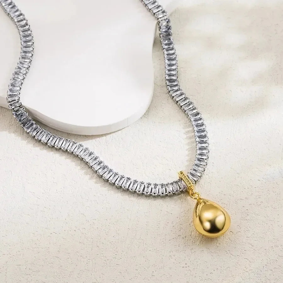 Three-dimensional Inlay Heart Shape Necklace - Diatoms