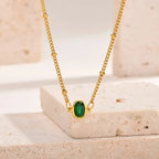 Luxy Emerald Necklace - Diatoms