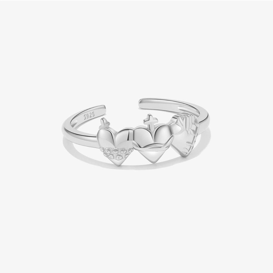 Luxy Tri-Heart Shape Rings