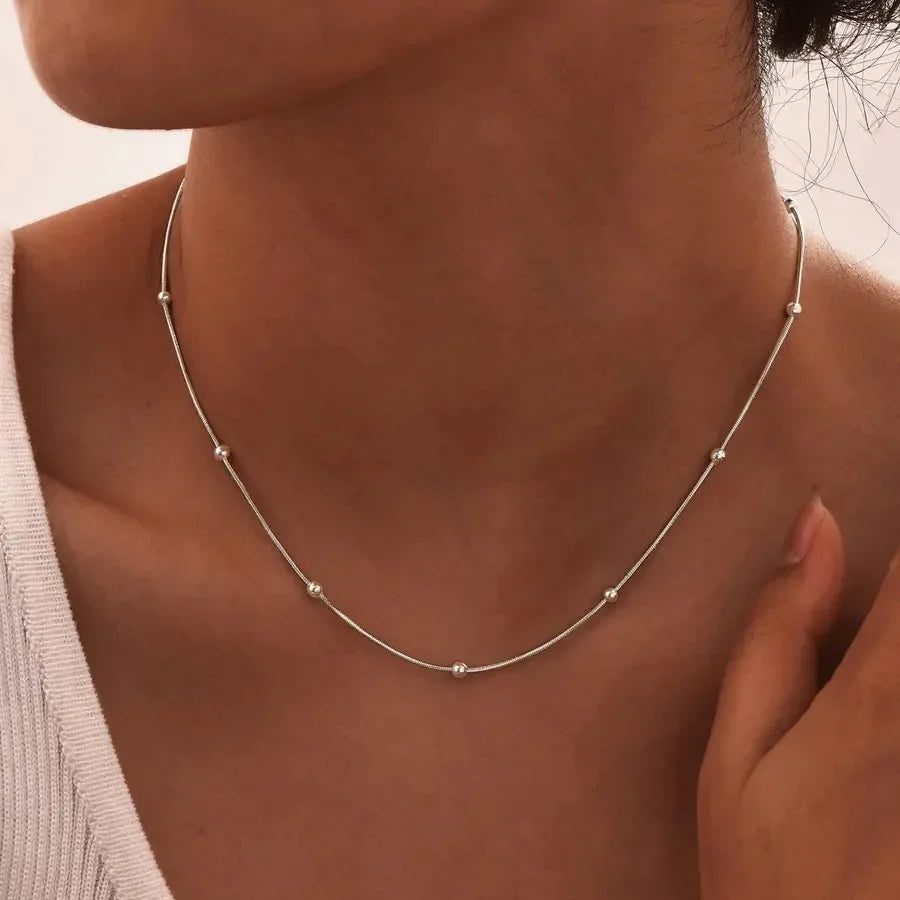 Luxy Ball Chain Necklace - Diatoms