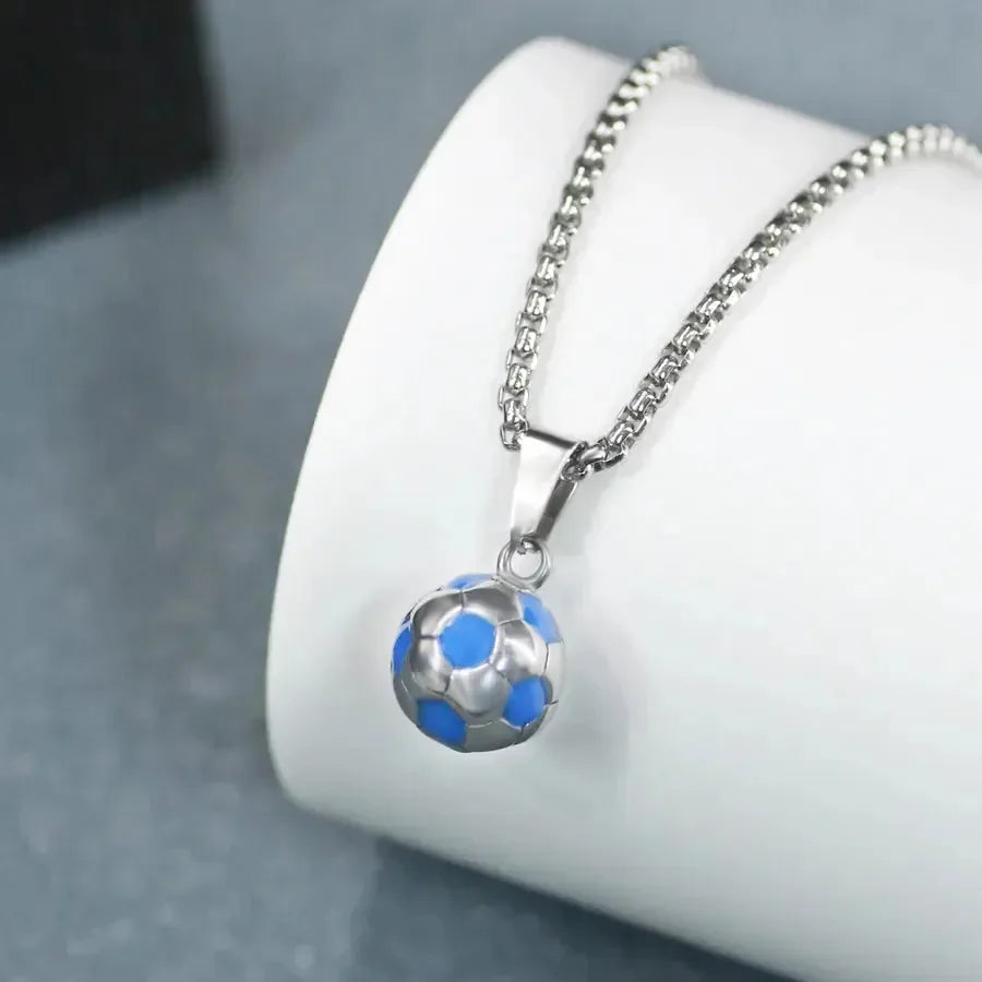 Diatoms Football Lover Pendant Necklace - Diatoms