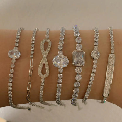 Modern Style Classic Diamond Bracelets