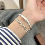 Whimsy Whisper Silver Bracelets Necklace - Diatoms