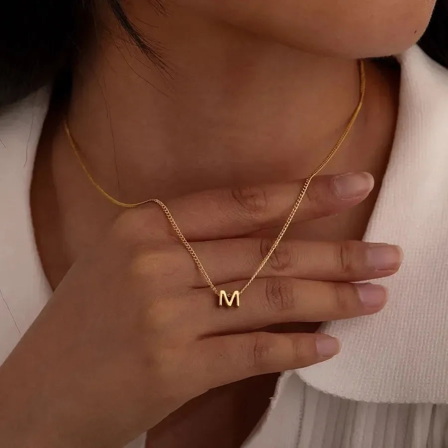 Upper-case Letter Pendant - Diatoms