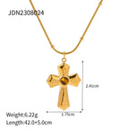 Classic Style Cross Pendant - Diatoms