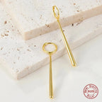 Luxy Silver Hoop Earrings - Diatoms