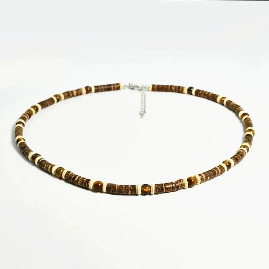 Diatoms Casual Vacation Beaded Handmade Men's Necklace - Diatoms