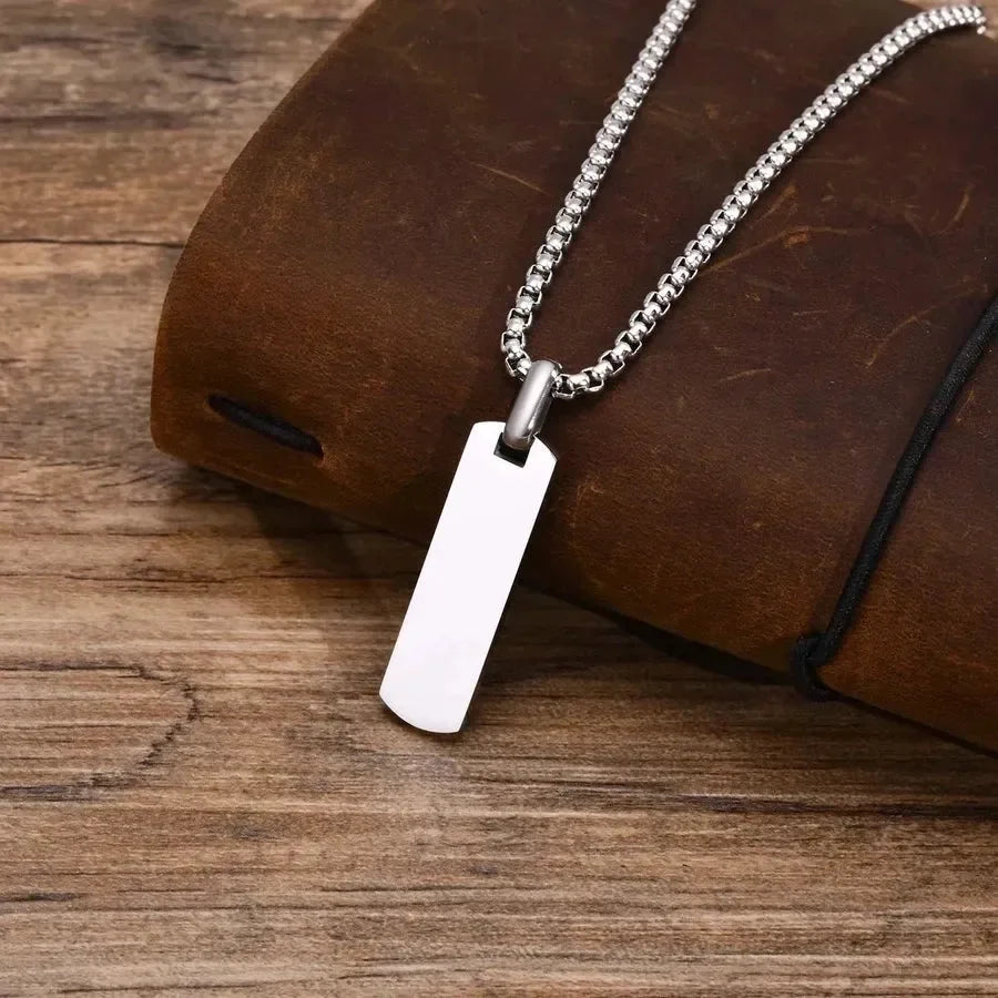 Diatoms I-Shaped Black Pendant - Diatoms