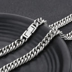 Simple Chain Men's Necklace - Diatoms