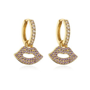 Blushkiss Rhinestones Drop Earrings