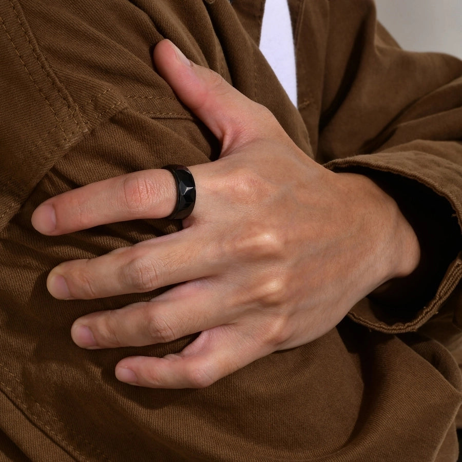 Men's Black Rings