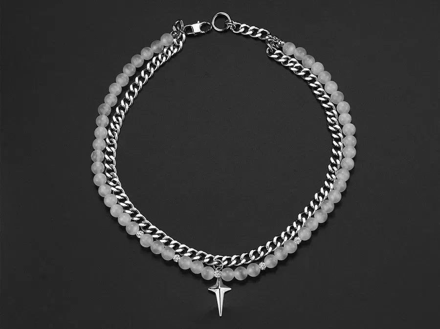 Diatoms Hip-Hop Star Unisex Layered Necklaces - Diatoms