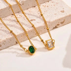 Luxy Emerald Necklace - Diatoms