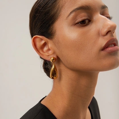 Luxe Diatoms Water Droplets Drop Earrings