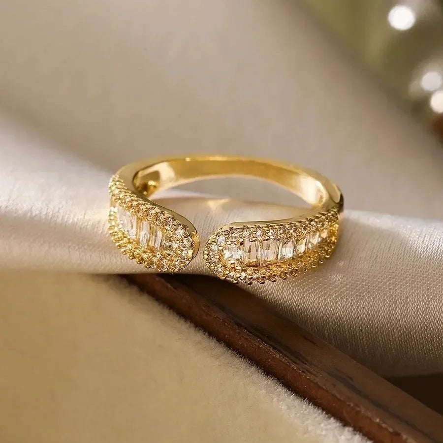 Flowy Fancy Open Rings - Diatoms