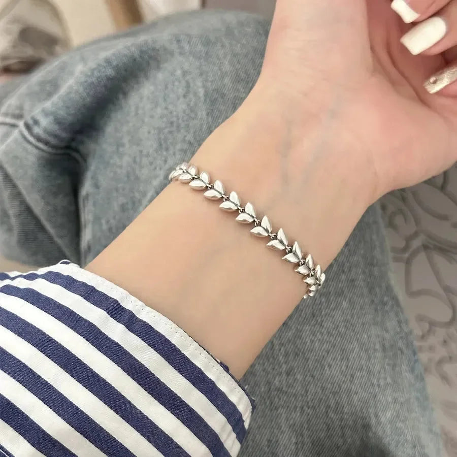 Whimsy Whisper Silver Bracelets Necklace - Diatoms