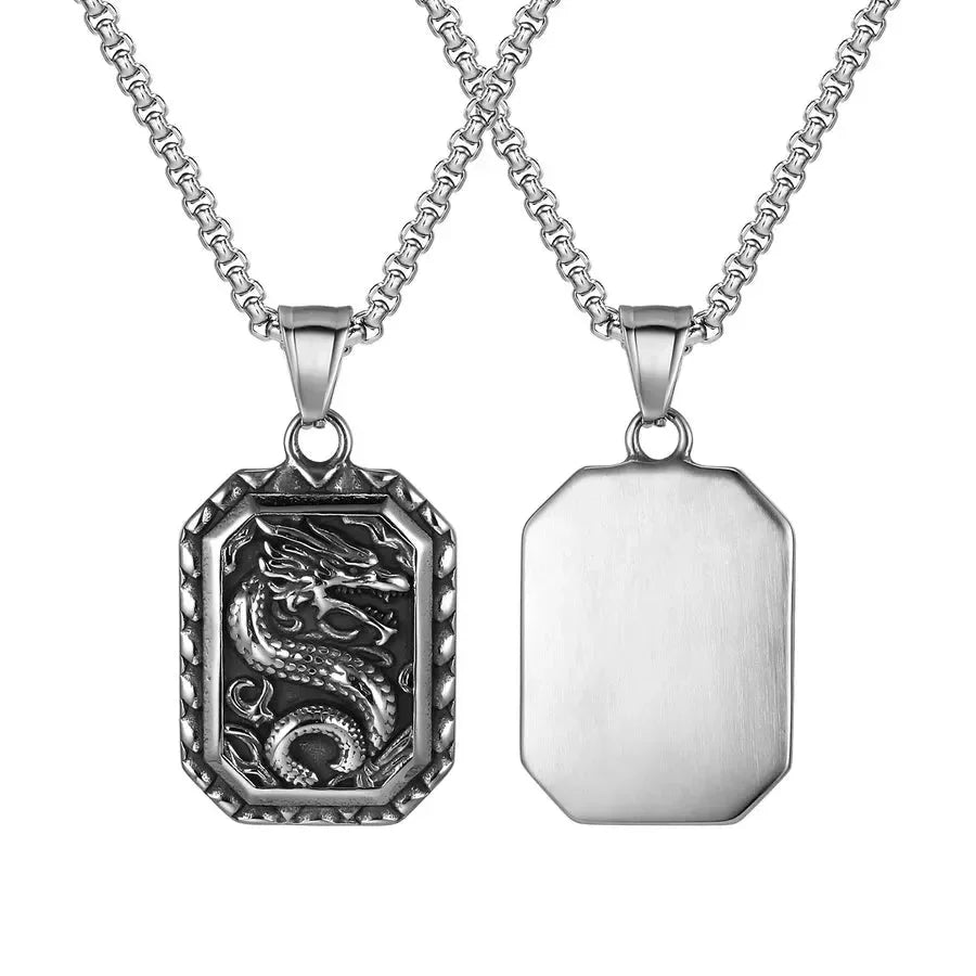 Classic Dragon Pendant - Diatoms