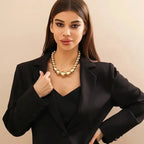 Trendsetter Geometric Beaded Necklace - Diatoms