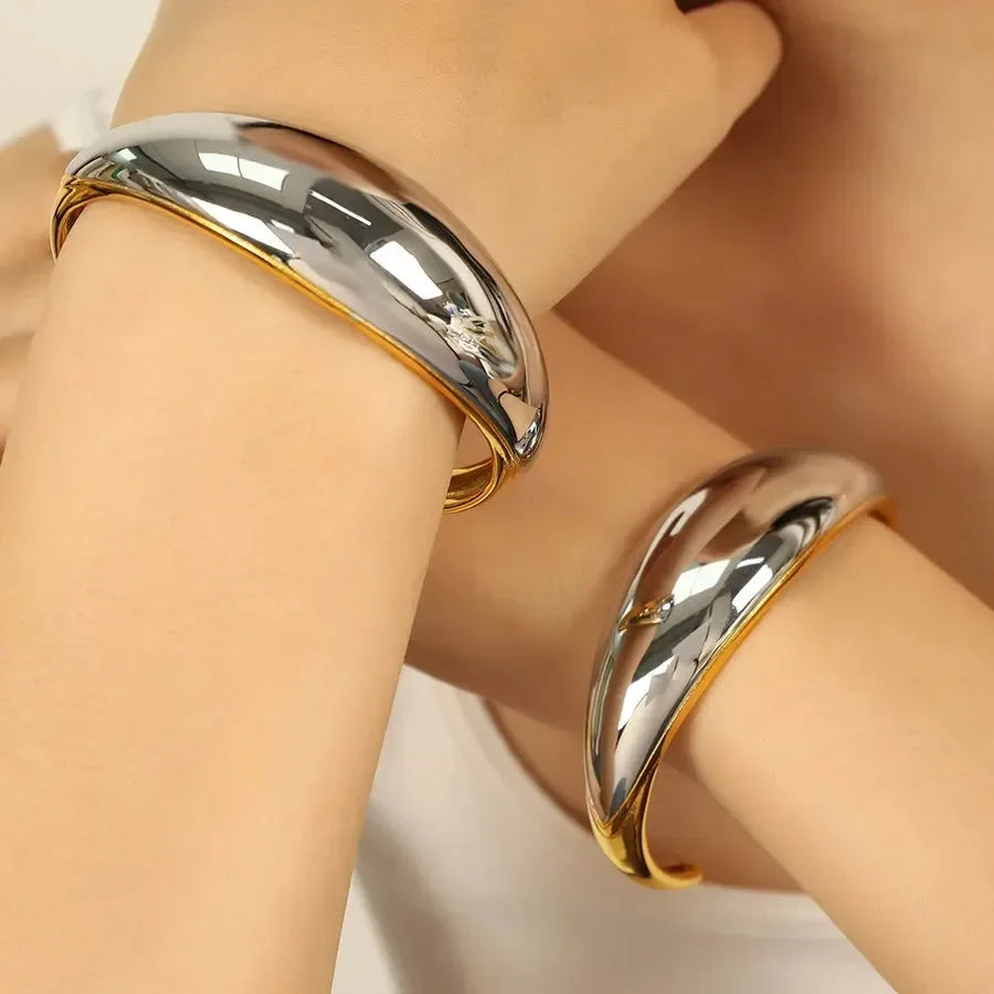 Dual Tone Bracelet - Diatoms