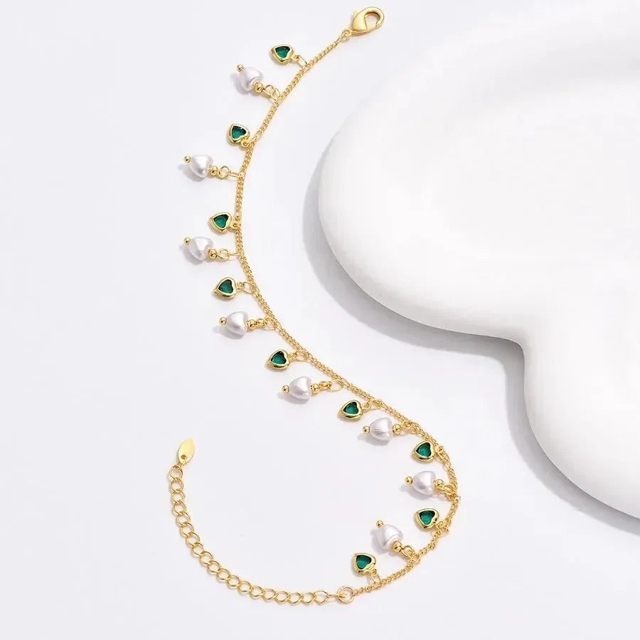 Luxy Pearl Anklet - Diatoms