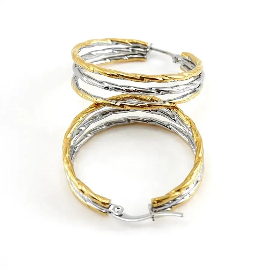 Evening Sky Glow Hoop Earrings - Diatoms