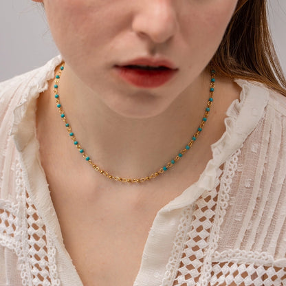 Blue Beaded Necklace