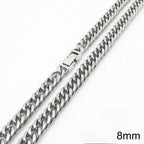 Simple Chain Men's Necklace - Diatoms