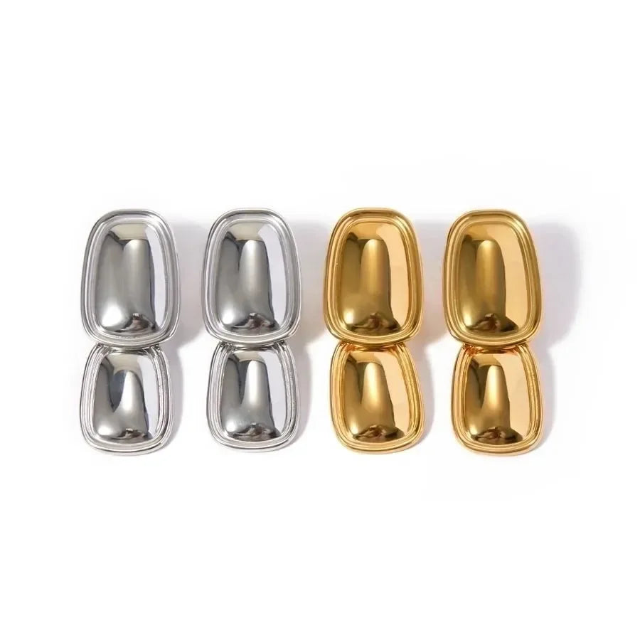 Hawaiian Heaven Rectangle Statement Earrings - Diatoms