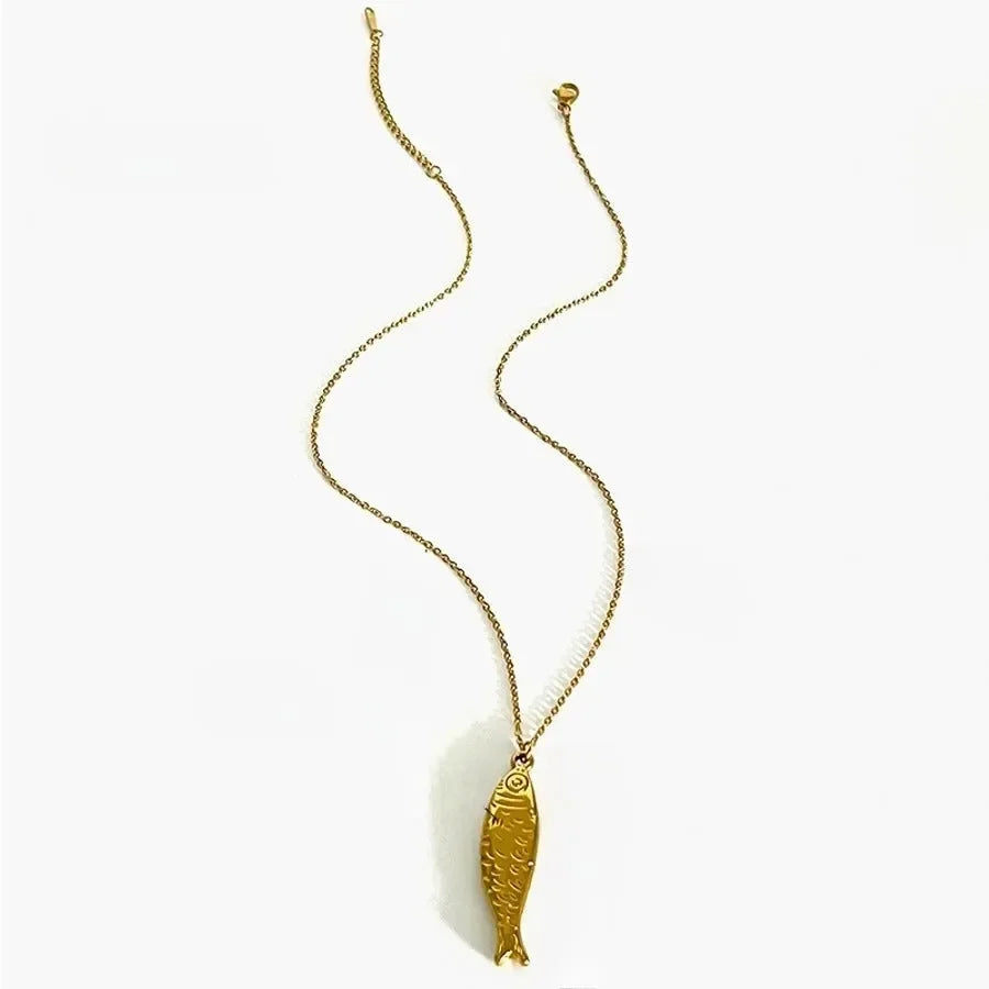 Vintage Style Fish Beaded Chain Necklaces - Diatoms