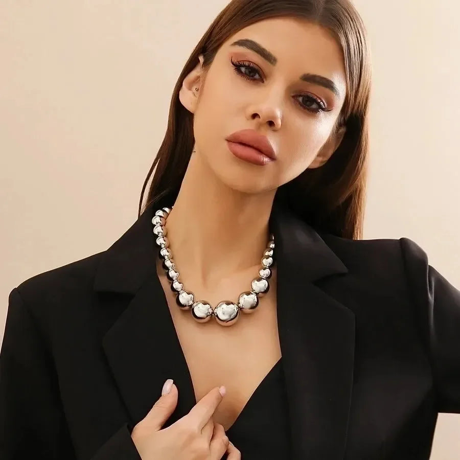 Trendsetter Geometric Beaded Necklace - Diatoms