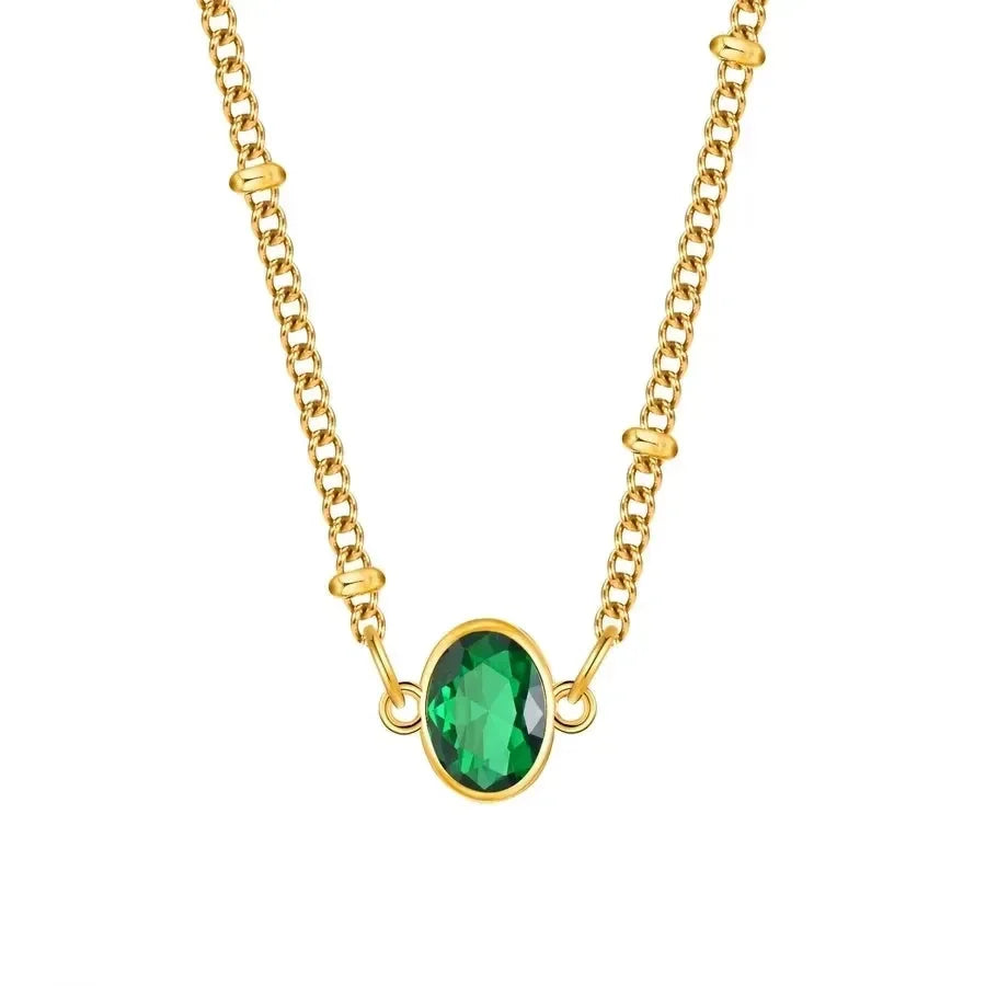Luxy Emerald Necklace - Diatoms