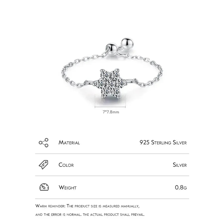 Luxurious Treasures Silver Inlay Adjustable Rings - Diatoms