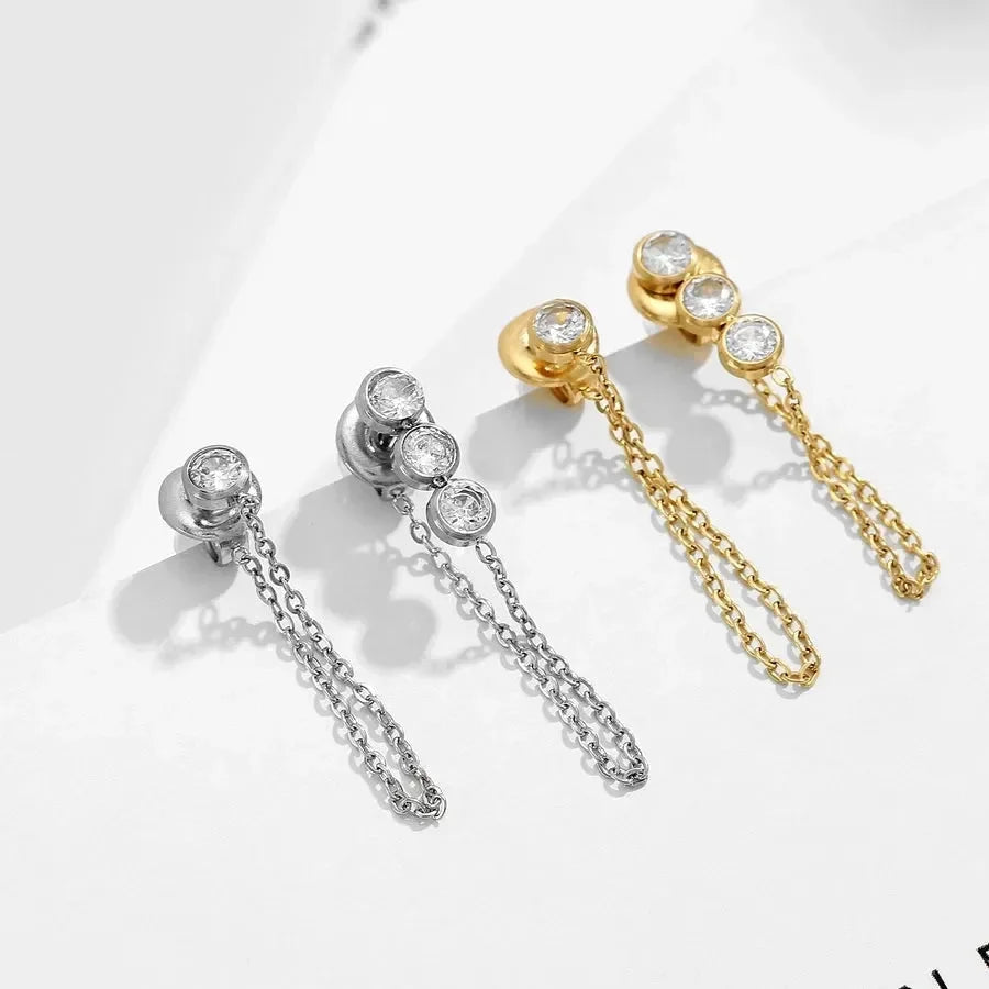Chic Chain Dainty Earrings - Diatoms