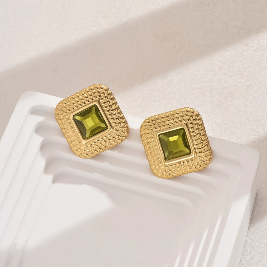 Luxy Rhombus Ear Studs